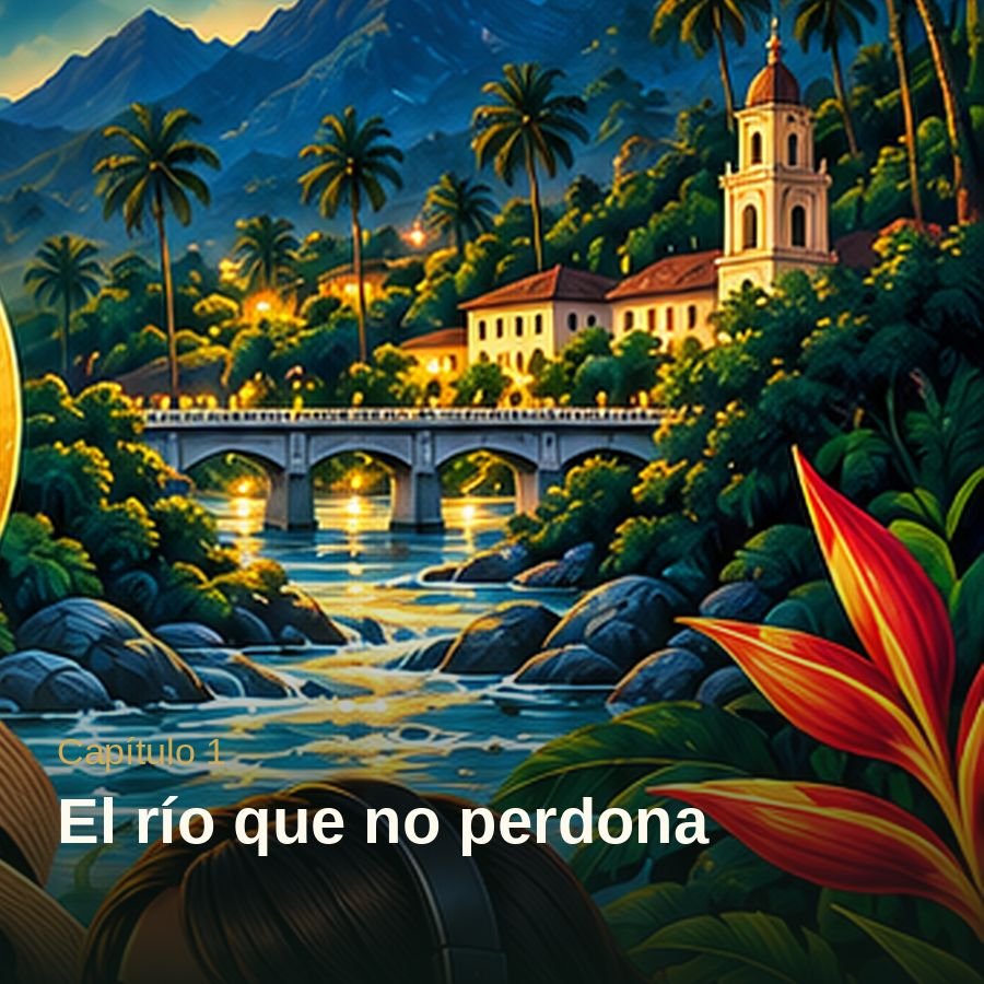 Portada del capítulo 1: el río con el puente y la ciudad de noche